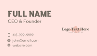 Classy Brand Wordmark  Business Card Design