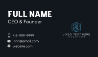 Tech Startup Letter S Business Card Design