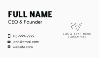 Generic Professional Letter V Business Card Image Preview