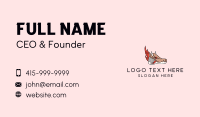 Dragon Sneakers Mascot  Business Card Design