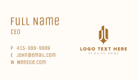 Luxury Hotel Building Business Card Image Preview
