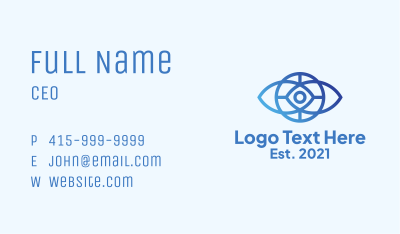 Tech Webcam Eye  Business Card