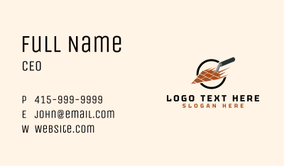 Trowel Masonry Brick Business Card Image Preview