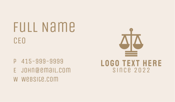 Justice Scale Legal Service  Business Card Design Image Preview