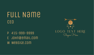 Arrow Decor Lettermark  Business Card Image Preview