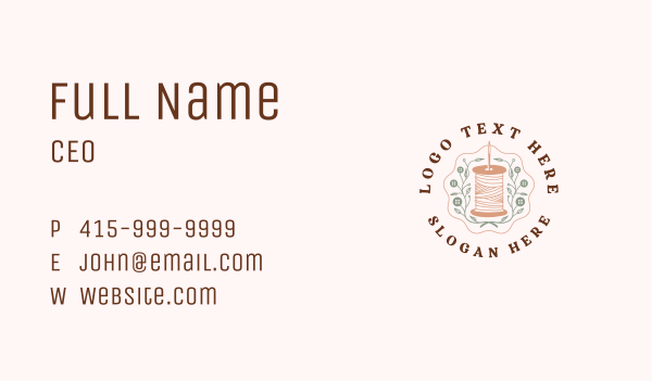 Thread Needle Tailoring Business Card Design Image Preview