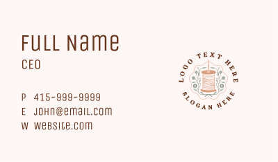 Thread Needle Tailoring Business Card Image Preview