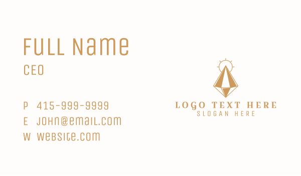 Deluxe Crystal Diamond Business Card Design Image Preview