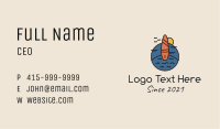 Beach Surfing Surfboard Business Card Image Preview