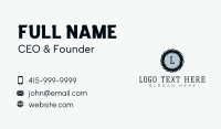 Circular Blade Lettermark Business Card Design