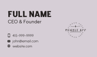 Handwritten Diamond Wordmark Business Card Image Preview