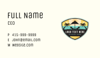 Beach Summer Vacation Badge Business Card Image Preview