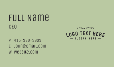 Casual Business Hipster Business Card Image Preview