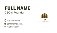 Eco Pine Tree  Business Card Image Preview