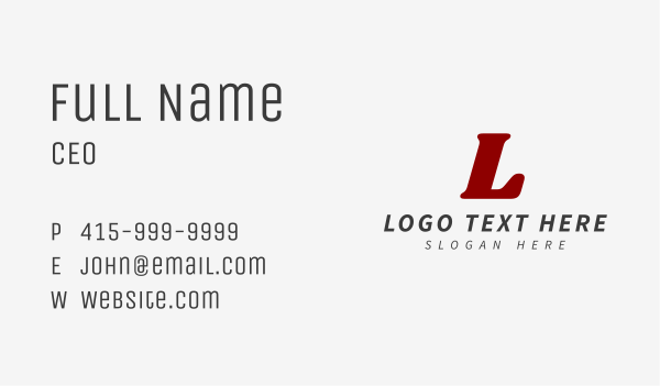 Logistic Letter Firm  Business Card Design Image Preview