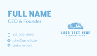 Blue Freight Trucking Business Card Image Preview