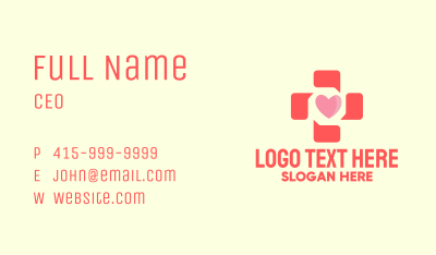 Medical Heart Health Messaging Business Card Image Preview