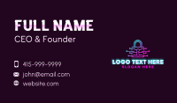 Digital PadlockTechnology Business Card Design