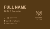 Brown Symmetrical Tree Business Card Image Preview
