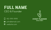 Green Leaf Candle Business Card Image Preview