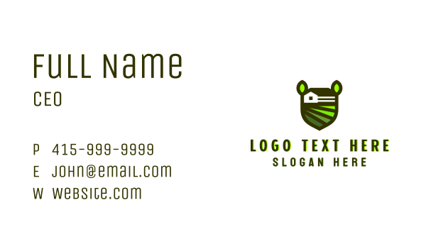 Residential Landscaping Yard Business Card Design Image Preview
