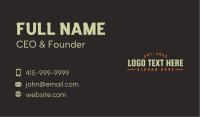 Modern Generic Wordmark Business Card Design
