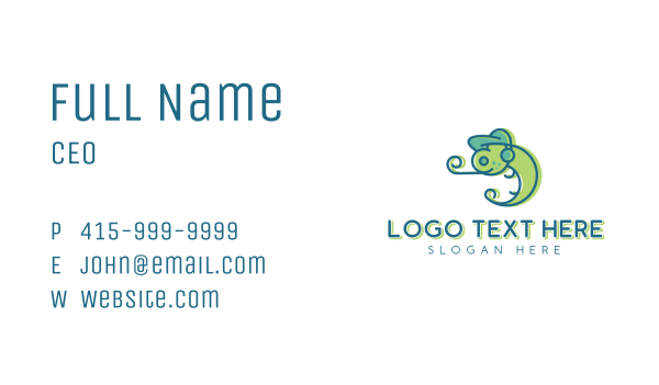 Lizard Fashion Company Business Card Design Image Preview