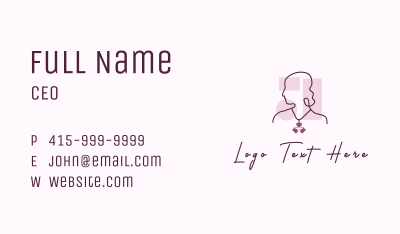Lady Gem Necklace Business Card Image Preview