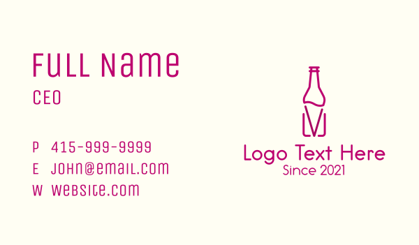 Wine Holder Bottle Business Card Design Image Preview