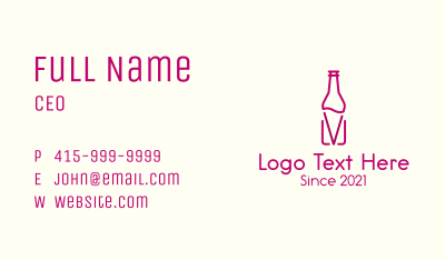 Wine Holder Bottle Business Card