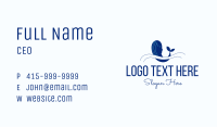 Blue Humpback Whale Business Card Image Preview