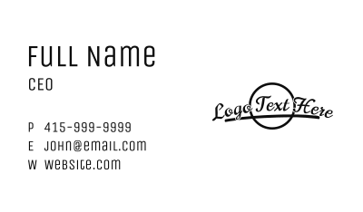 Black Business Brand  Business Card Image Preview