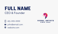 Gradient Paint Brush Business Card Image Preview
