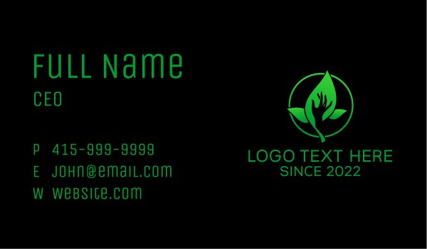 Botanical Herbal Essence  Business Card Design Image Preview