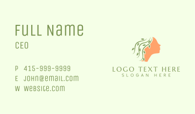 Woman Organic Beauty Business Card Image Preview