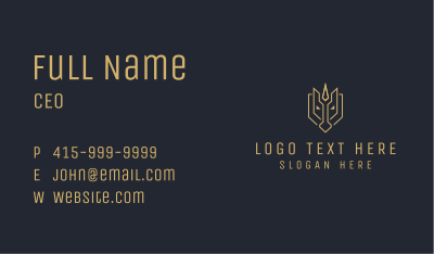 Warrior Gladiator Helmet Business Card Image Preview