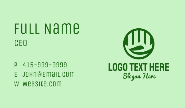 Green Agriculture Business  Business Card Design Image Preview