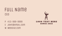 Strong Muscular Man  Business Card Image Preview