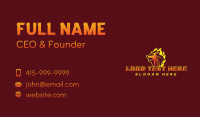Fire Wolf Mascot Business Card Image Preview