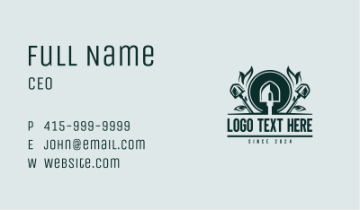 Shovel Landscaping Garden Business Card Image Preview