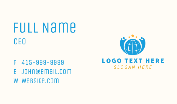 Global Union People Business Card Design Image Preview