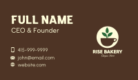 Herbal Tea Cup Leaves Business Card Image Preview