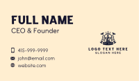 Carpenter Tools Shield Business Card Image Preview