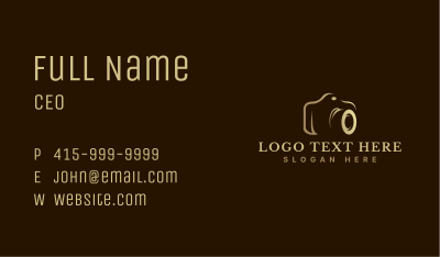 Photography Camera Lens Business Card Image Preview