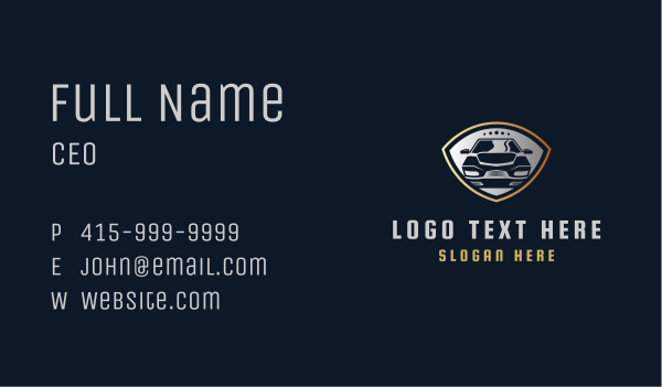 Car Automotive Badge Business Card Design Image Preview