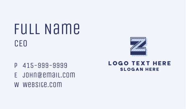 Marketing Studio Letter Z Business Card Design Image Preview