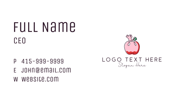 Fashion Apple Apparel Business Card Design Image Preview