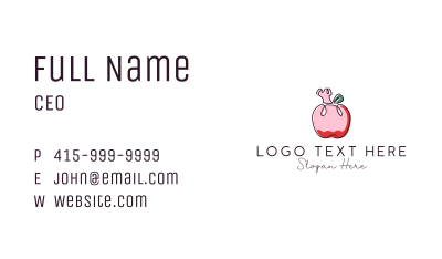 Fashion Apple Apparel Business Card Image Preview