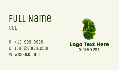 Squirrel Topiary Plant Business Card Image Preview