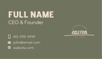 Hipster Brand Wordmark Business Card Image Preview